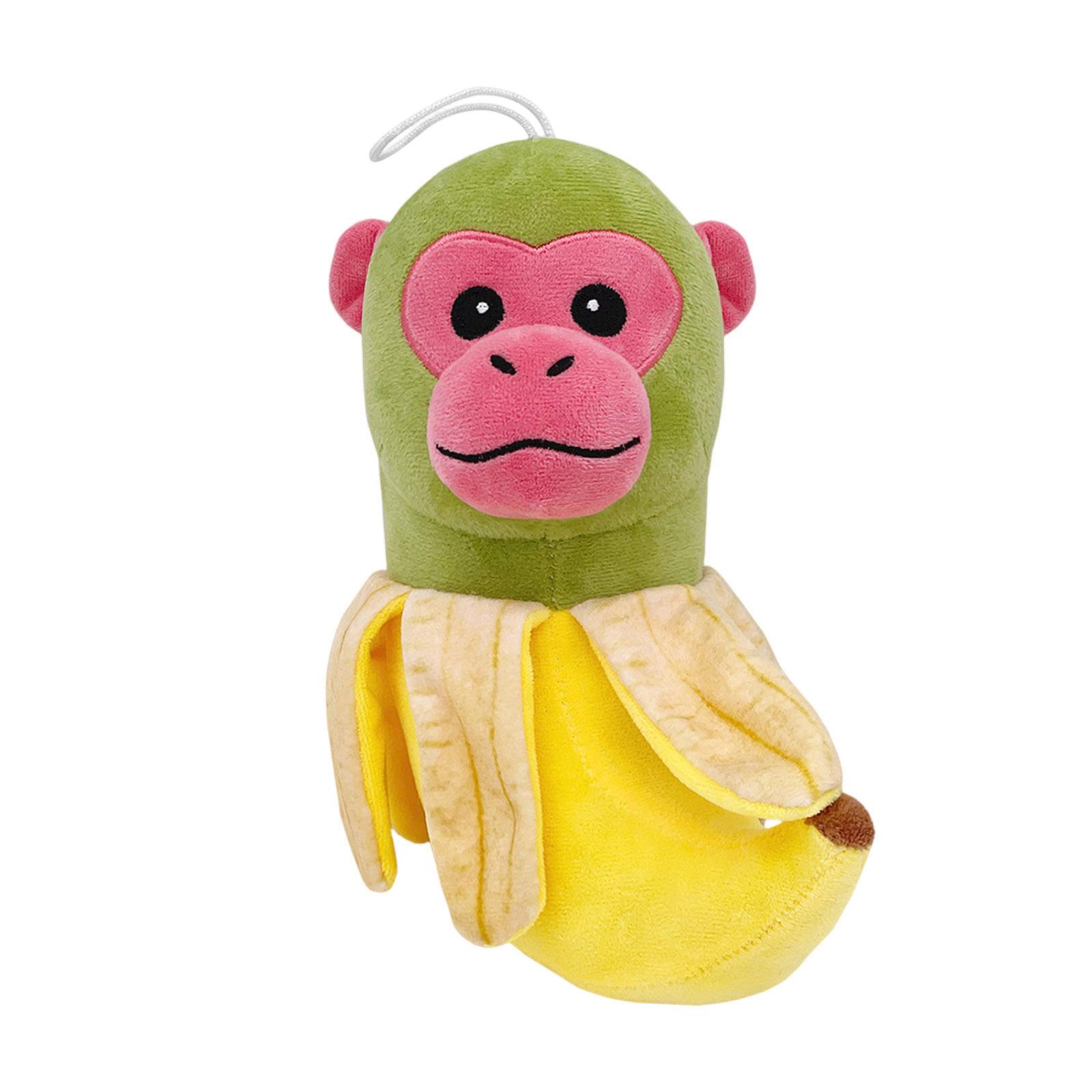 

Adorable Plush Monkey Toy with Banana Design Soft and Cuddly Stuffed Animal for Kids and Collectors One Size