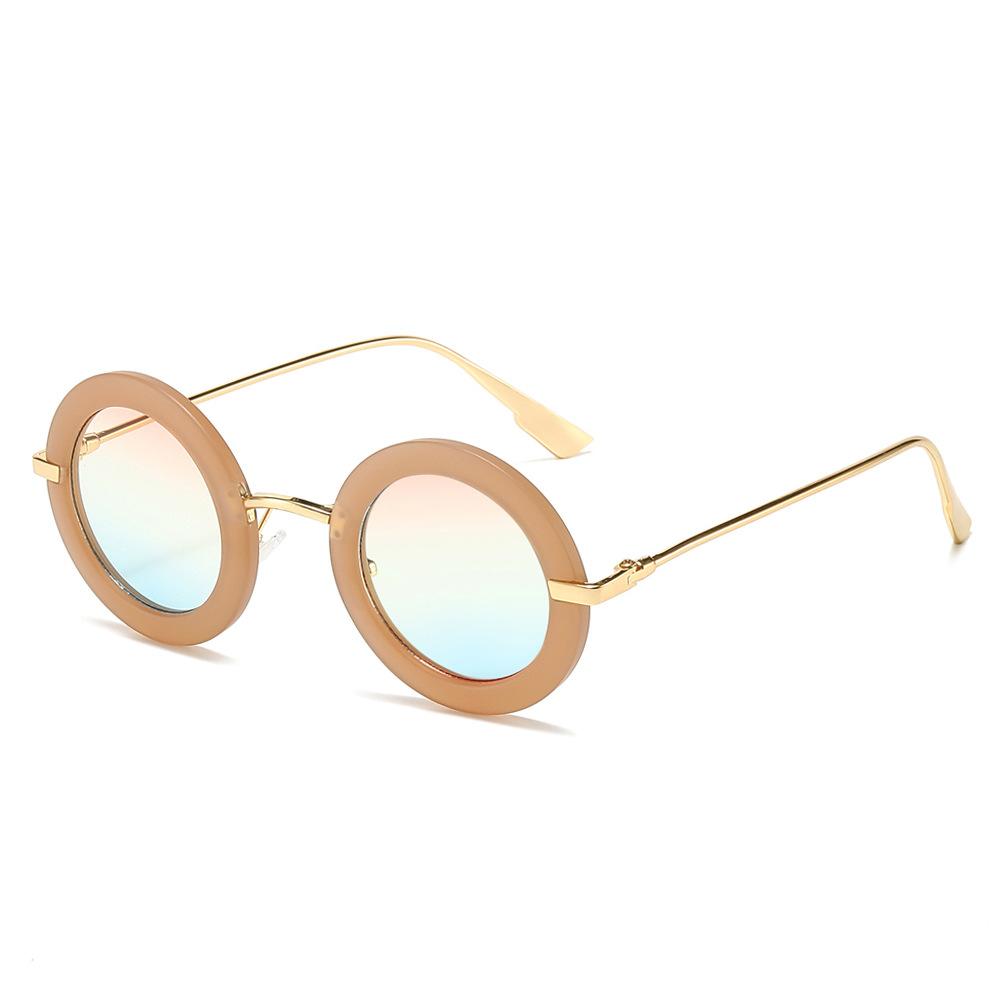 Retro Round Sunglasses Men Women Popular Style Fashionable  Sun Glasses Outdoors Holiday   New In Trendy Cute  Sun Glasses