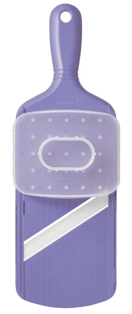 Kyocera Ceramic Adjustable Thickness Shiny with Slicer, (3-Level Adjustment), Purple, 27.7cm, Protector, CSZ-182SPU