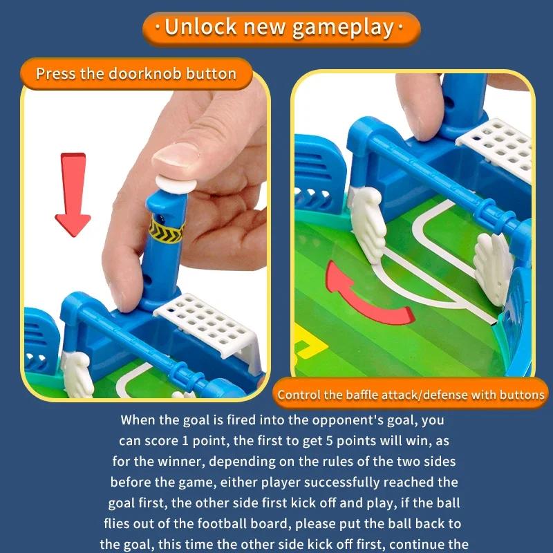 Non-Toxic Indoor Playtime Activity For Kids Puzzle Soccer Table Set Mini Foosball Games Tabletop Sports Board Games For Adul Partyt