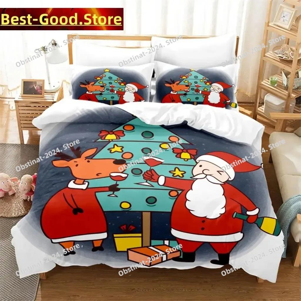Christmas Bedding Set Duvet Cover Set 3d Bedding Digital Printing Bed Linen Queen Size Bedding Set Fashion