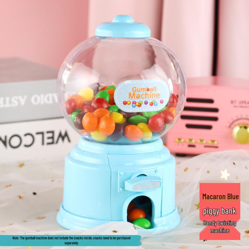 Kore Tarzı Mini Sakız Otomatı Şeker Kutusu Düğünler ve Çocuklar İçin Hediye - Şeker Saklama Oyuncak ve Kumbarası