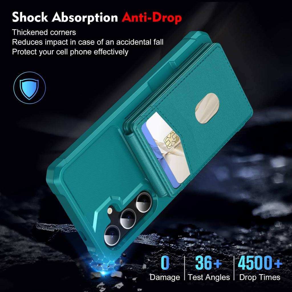 Detachable Wallet Case for Samsung Galaxy A17 A36 A26 A55 A25 5G A15 A05 A34 A73 A53, Magnetic Shockproof Flip Card Holder Cover