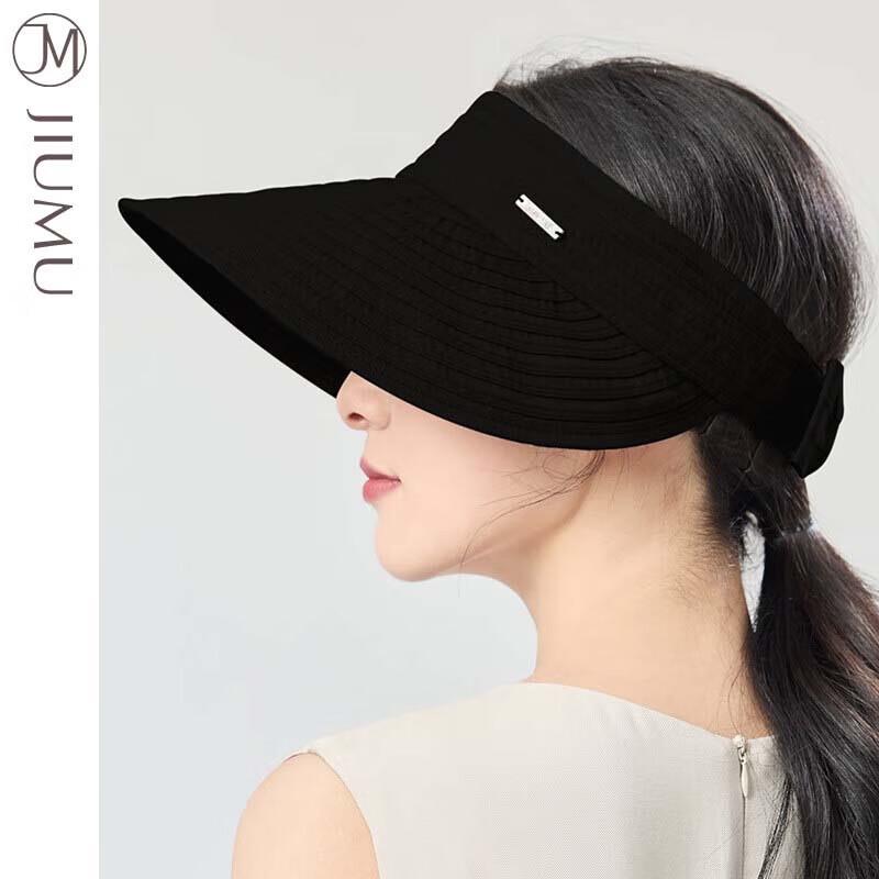 JIUMU Women's Foldable Linen Open-Top Sun Hat (CL021)