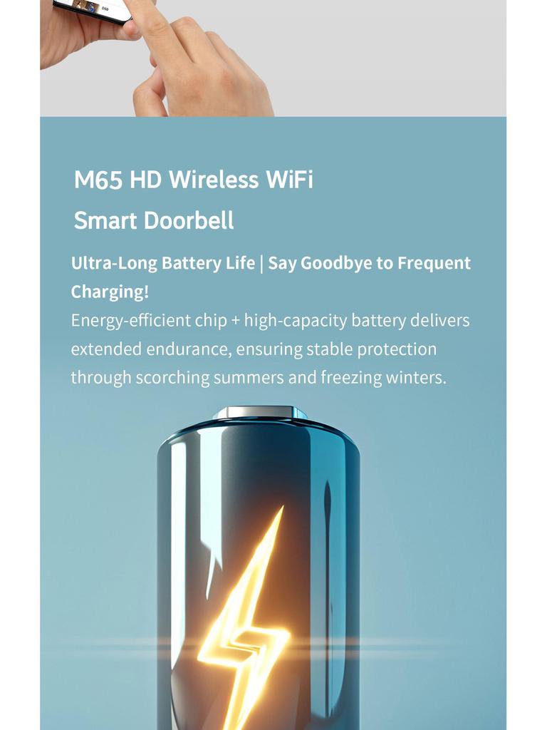 Two-Way Intercom Doorbell with Night Vision & Mobile Monitoring