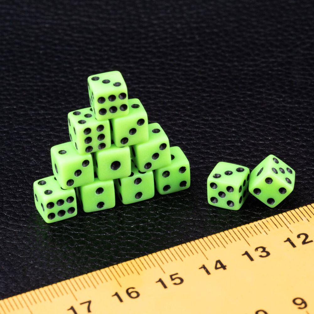 120/300pcs 8mm Plastic Mixing Color Dice Six Sided Square Dice Set Tabletop Board Game Accessories YMY