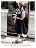 Girls' Dress - Summer College Style Casual Vacation Two-Piece Bubble Sleeve Skirt