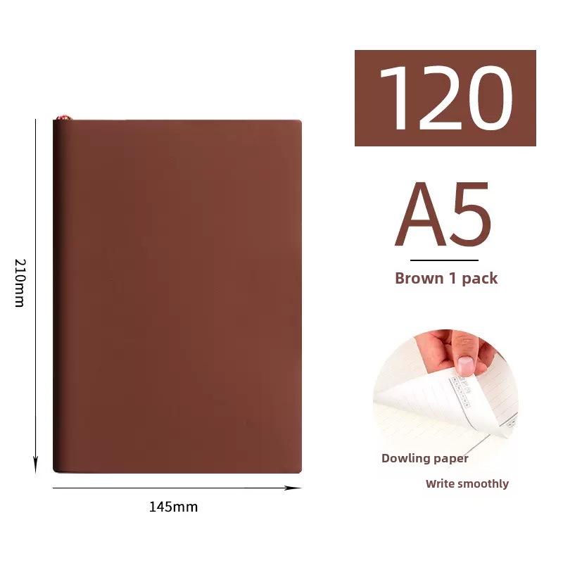 Thickened Sheepskin Business Notebook with Custom Logo - Available In A4, A5, B5 Sizes, Horizontal Line.