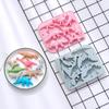 Moule en Silicone Dinosaure Dessin Animé Mignon Thème Dinosaure 3D DIY Fondant Gâteau Chocolat Moule Glaçon Gâteau Moule Accessoires de Cuisson