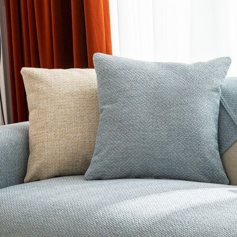 Linen Fabric Solid Color Sofa Cushion Simple Modern Sofa Towel Four Seasons Universal Non-slip Sofa Cushion