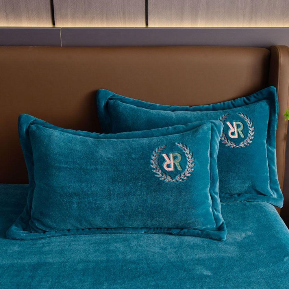 

1 шт. 48x74 см Наволочка из кораллового вельвета Утолщенная фланелевая наволочка Постельное белье Наволочка