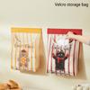 Magic Tape Socks Organizer Bag Wall Mounted No Drill Mesh Storage Net Home Hanging Laundry Trash Bag Space Saving Storage