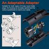 7-Way Blade To 6-Way Round Trailer Adapter Wiring Plug For RV Tow Truck Lights
