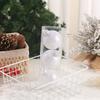 Plastic Colorful Christmas Hanging Balls 8cm Xmas Tree Pendants  Holiday Party Decorations