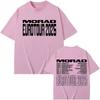 Rapper Morad Tour 2025 Double Sided Print T Shirts Men Women Fashion Hip Hop Short Sleeve Tshirt Summer Casual Cotton Tshirts