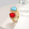Open Ring Christmas Exaggerated Heavy-duty Adjustable Ring