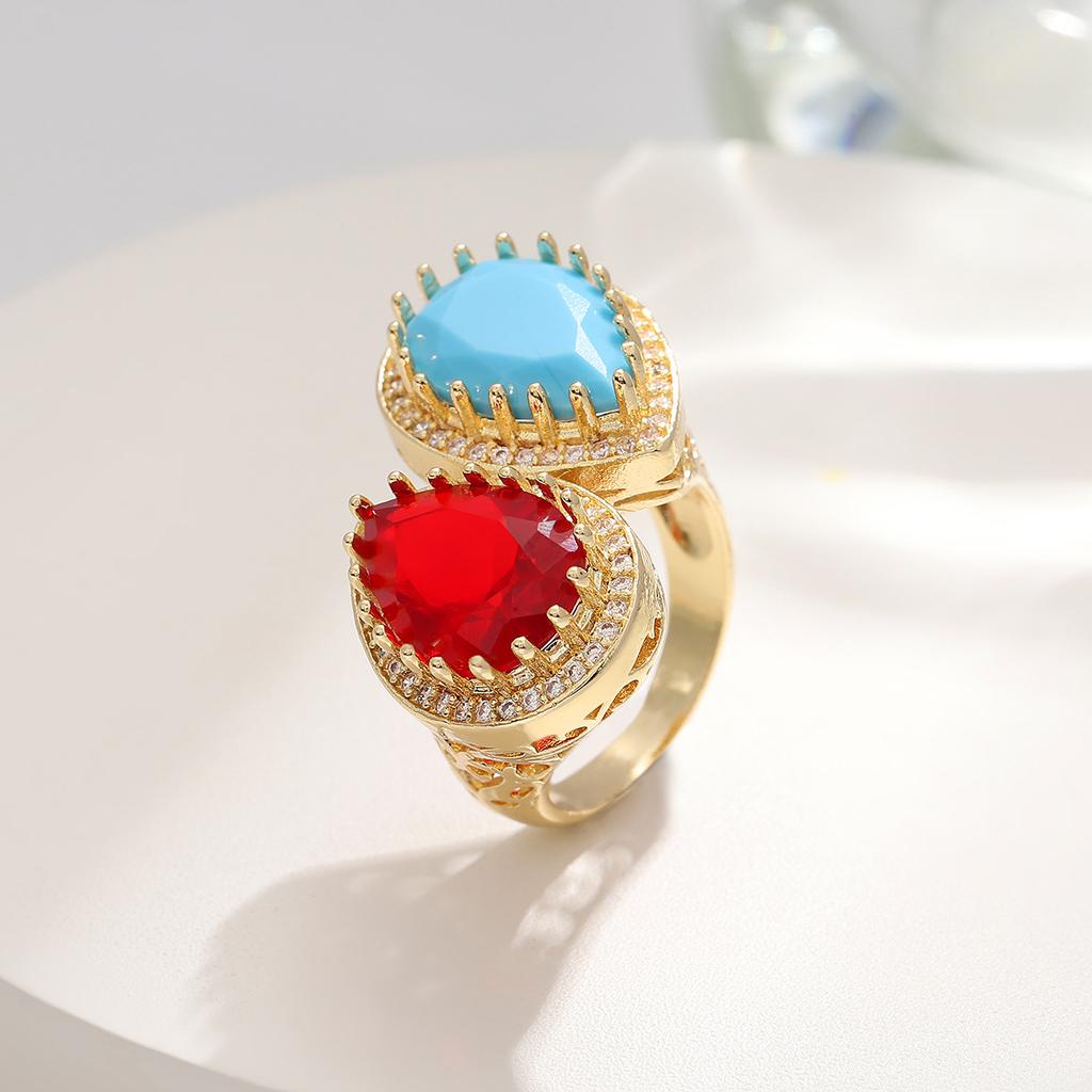 Open Ring Christmas Exaggerated Heavy-duty Adjustable Ring