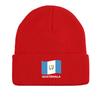 Guatemala Flag Print Knitted Hat Beanie, Patriotic Skull Cap Lightweight Cancer Chemo Stylish Bobble Hat Knit Hat Beanie