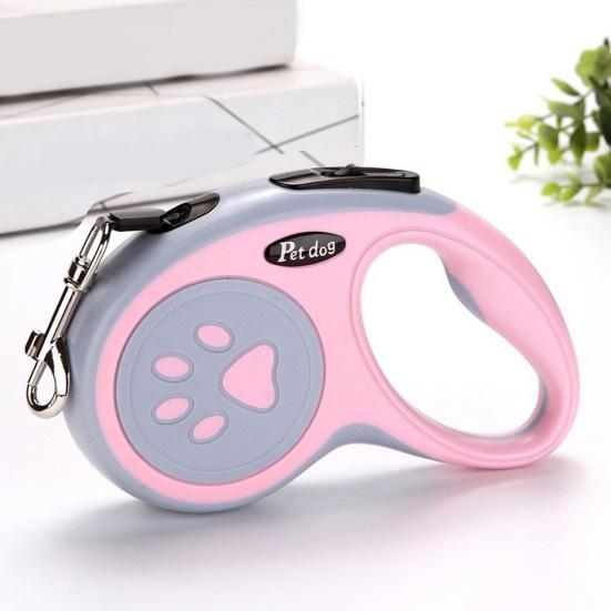 Retractable Dog Leash Heavy Duty 16Ft Tape Leash Tangle-Free Leash with One-Button Control Comfortable Handle for Small Medium Dogs