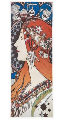 Alphonse Mucha Zodiac Signs Hand Towel