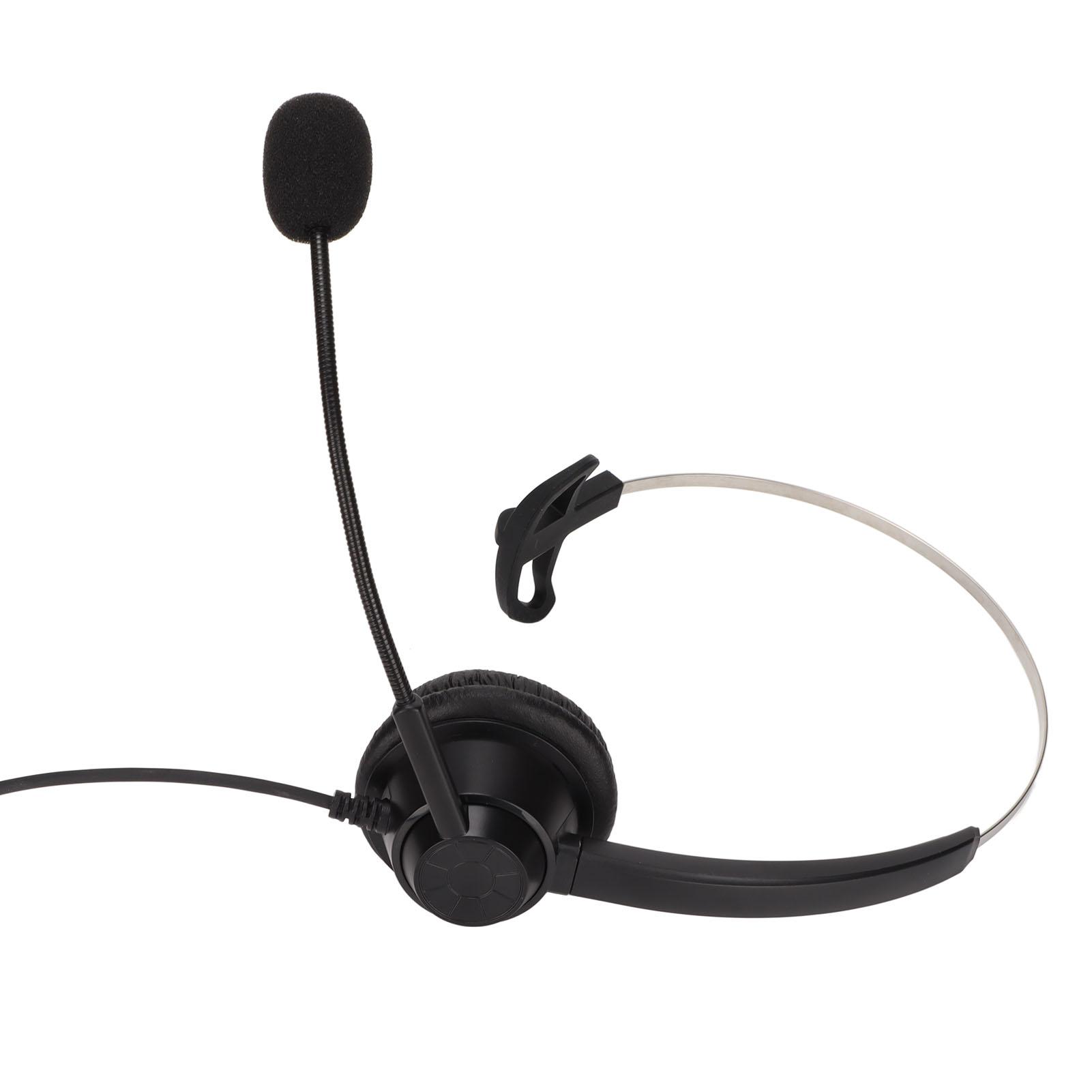 

H360‑3.5VA Односторонняя гарнитура черного цвета с шумоподавлением и регулировкой громкости, проводная монофоническая гарнитура для