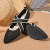 Women's Shoes Mesh Breathable Pointed Toe Flat Shoes Fashi Soft Bottom Knitted Shoes Female Casual Slip  Footwear Loafers