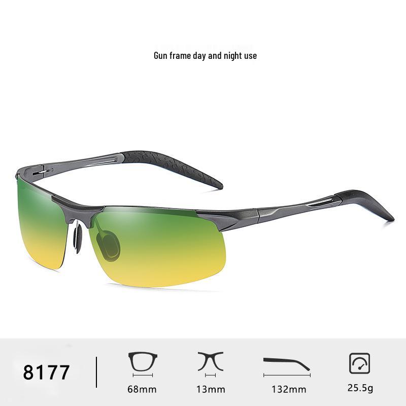 Men's Polarized Aluminum-Magnesium Sunglasses 8177 - Day & Night Vision