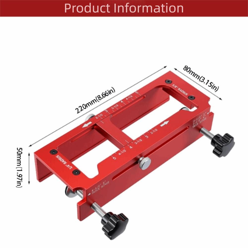 Durable Door Hinge Jig Aluminum Zinc Zinc Alloy Door Hinge Template Kit Exterior Doors