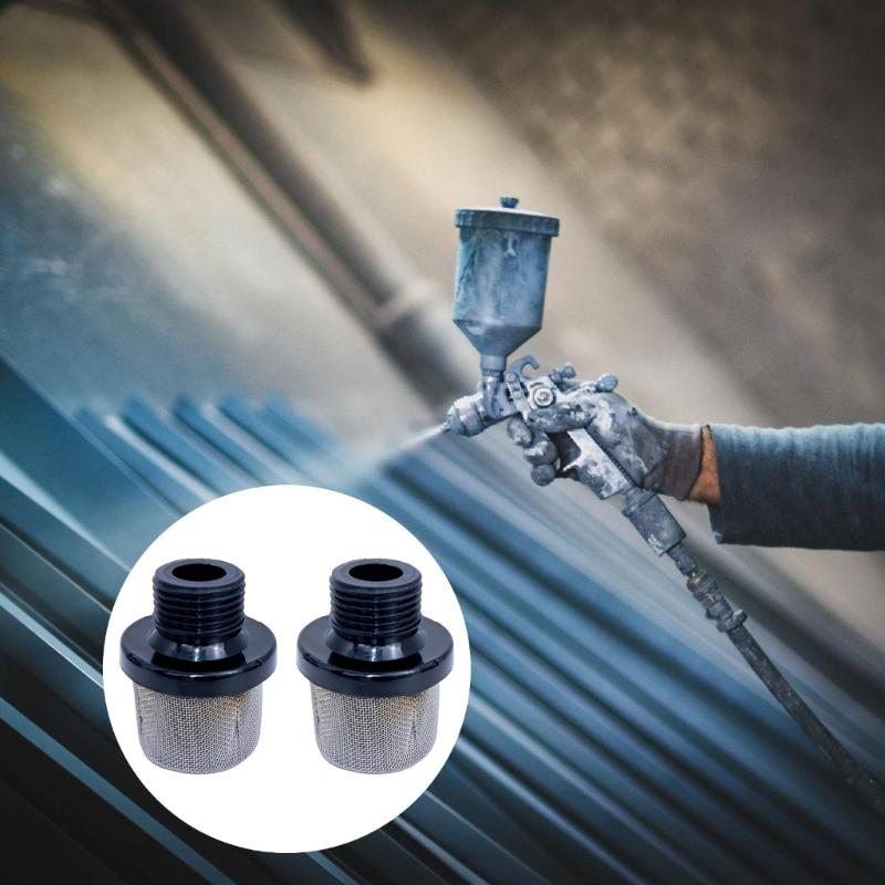 Replacement 3/4in NPT Thread 35Mesh Airless Sprayer Inlet Filters Durability Stainless Steel Filter For Painting Tool