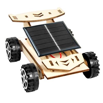 1Pcs Educational Science Experiment Toy Students Creative Handmade Assembly Learning Material Set Diy Solar Powered Car Kit