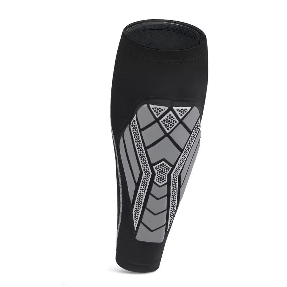 

с EVA-накладкой Футбольные щитки для голени Утолщенные рукава для голени Компрессионные рукава для икр Спорт XXL чёрный