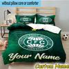 Custom Name Coritiba Football Club Emblem Bedding Set 3PCS Duvet Cover Closure Includes 1 Duvet Cover & 2 Pillowcases for All Seasons Bedroom Decor