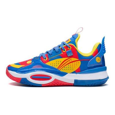 Li Ning Jugend Low Top Basketballschuhe Kinder Sneaker Blau Rot YKBS024-1