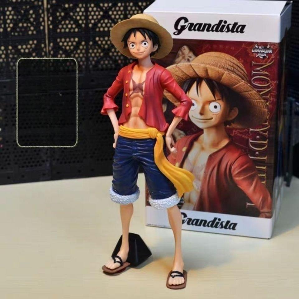 One Piece Luffy Smiley Face Luffy Mengqi D Luffy Face Changing Luffy Handmade PVC Model Ornament Christmas Decoration Gift