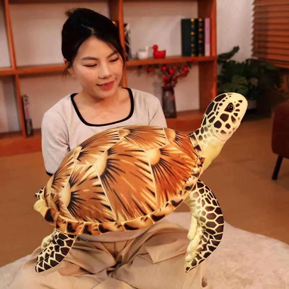 Liegende Haltung Simulierte Schildkröten-Umarmungskissen Niedliches Design Bauchlage Cartoon-Tiere Kindergeschenk