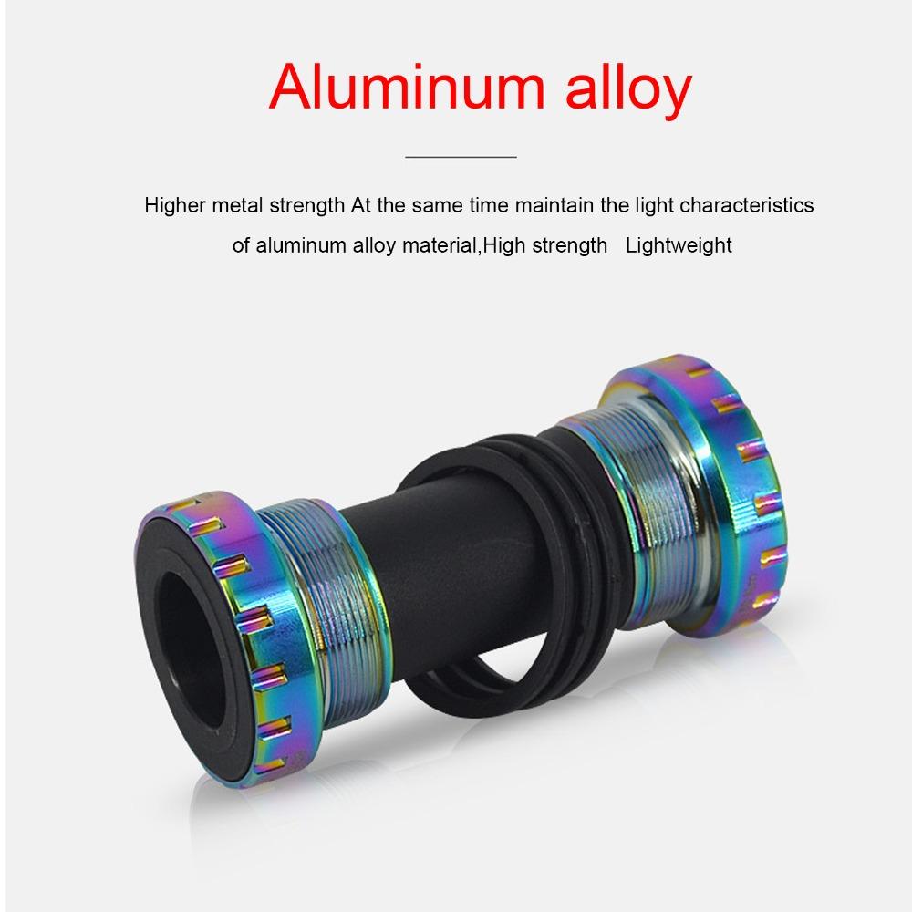 1.37x24T BB Bottom Bracket 68-73mm Lightweight Bottom Bracket Bearings Aluminum Alloy + Nylon Bottom Bracket