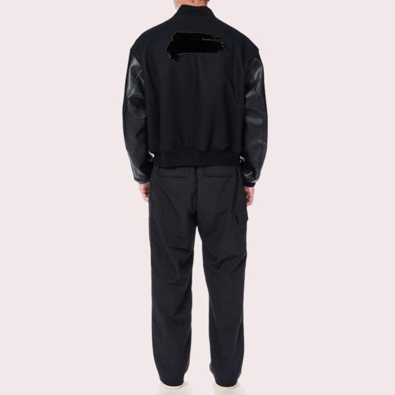 Y-3 Jackets Unisex Black Baseball Collar Thickened Other IA3101