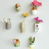 1/2Pcs Mini Ceramic Vase Refrigerator Magnet Home Office Kitchen Locker Fridge 3D Miniature Flower Vase Pot Magnetic Decoration Ornament