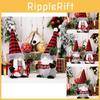Charming Red And Black Checkered Gnome Statues Perfect For Christmas Holiday Decor