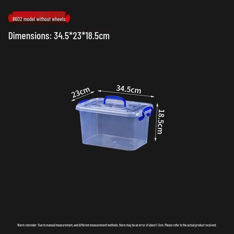 3D Printer Filament Storage Box - Thickened, Transparent, Large Capacity, Rectangular Household Container