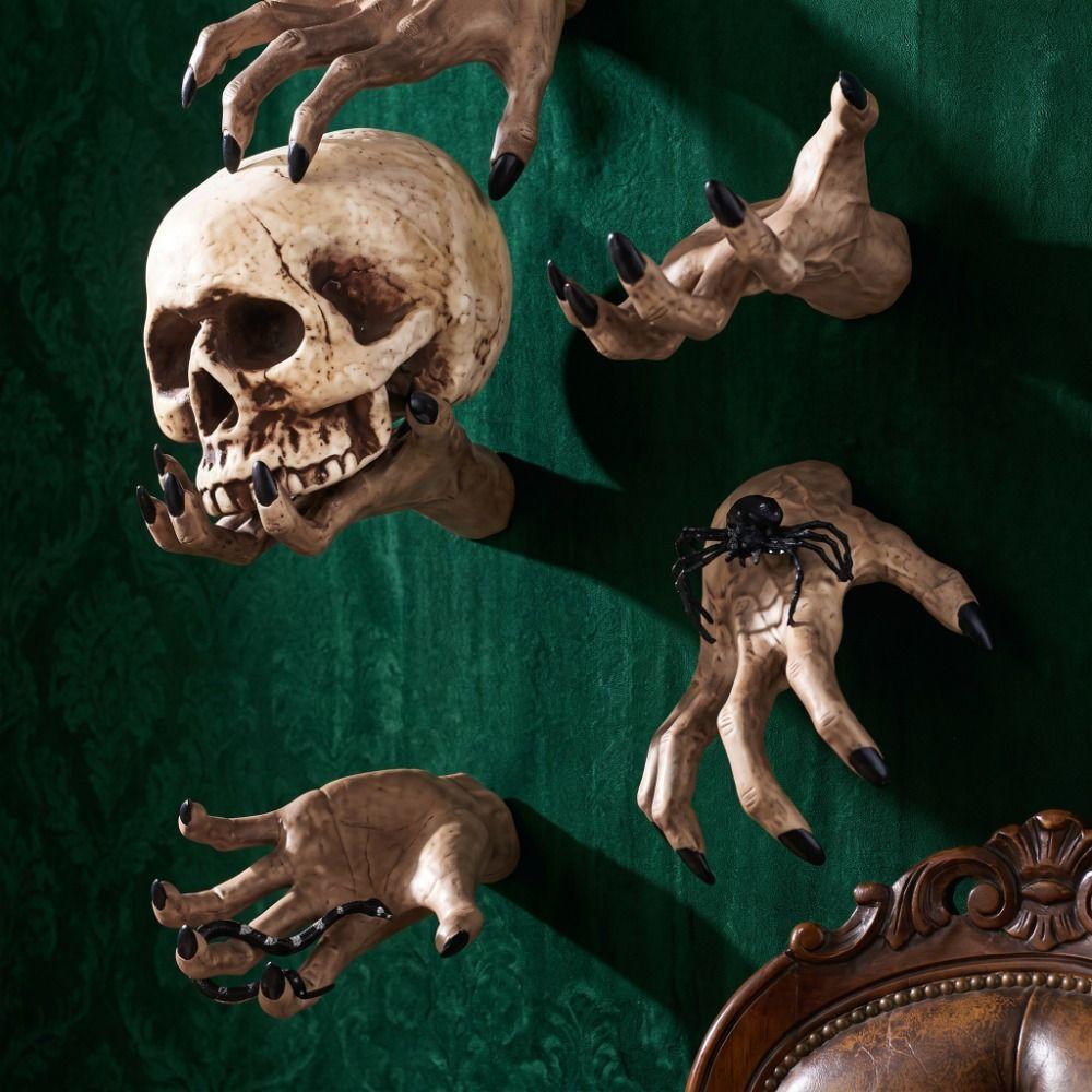 Resin Wall Hanging Decor Spooky Resin Wall Hanging Wall Sculpture Halloween Party