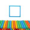 100Pcs Wood Counting Sticks Montessori Math Toys Children Baby Learning Game Stick Bar Multi-Color