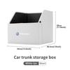 For Volkswagen VW Car Trunk Foldable Organizer Auto Leather Waterproof Storage Box Passat Golf 4 5 6 Tiguan Polo Scirocco Jetta
