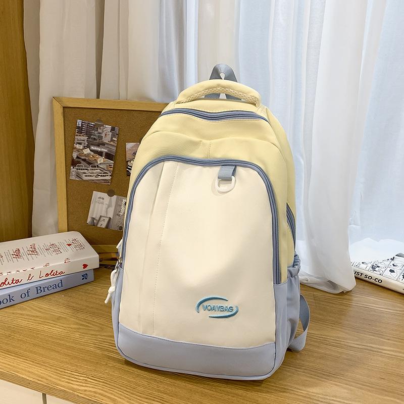 New high-value schoolbag ins niche casual large-capacity backpack, Korean version backpack for junior and high school students