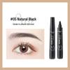 Four-Tip Waterproof Smudge-Proof Long-Lasting Liquid Eyebrow Pencil with Chinese and English Instructions