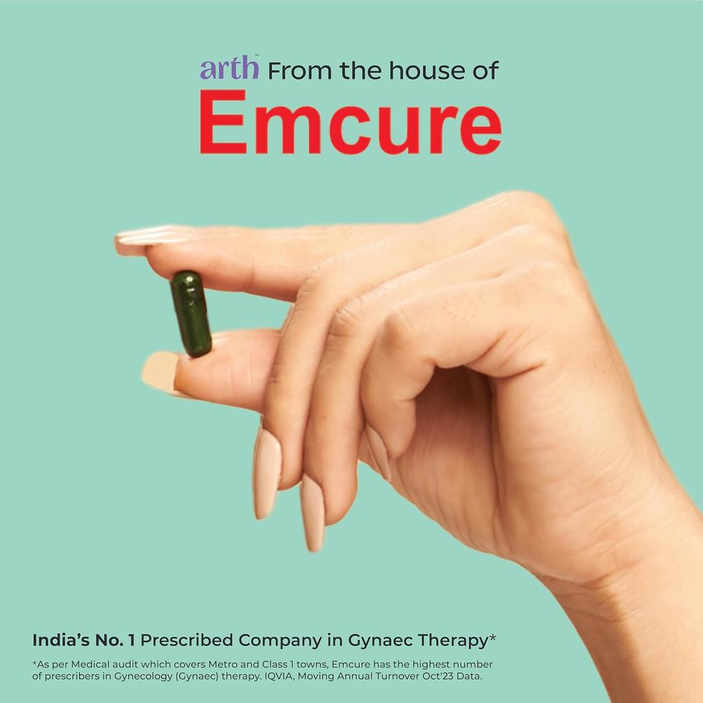 Arth Biotin Capsules for Hair Growth with Keratin & Hyaluronic Acid | Strengthens Hair Skin Nails | 60 Veg Capsules Daily Care