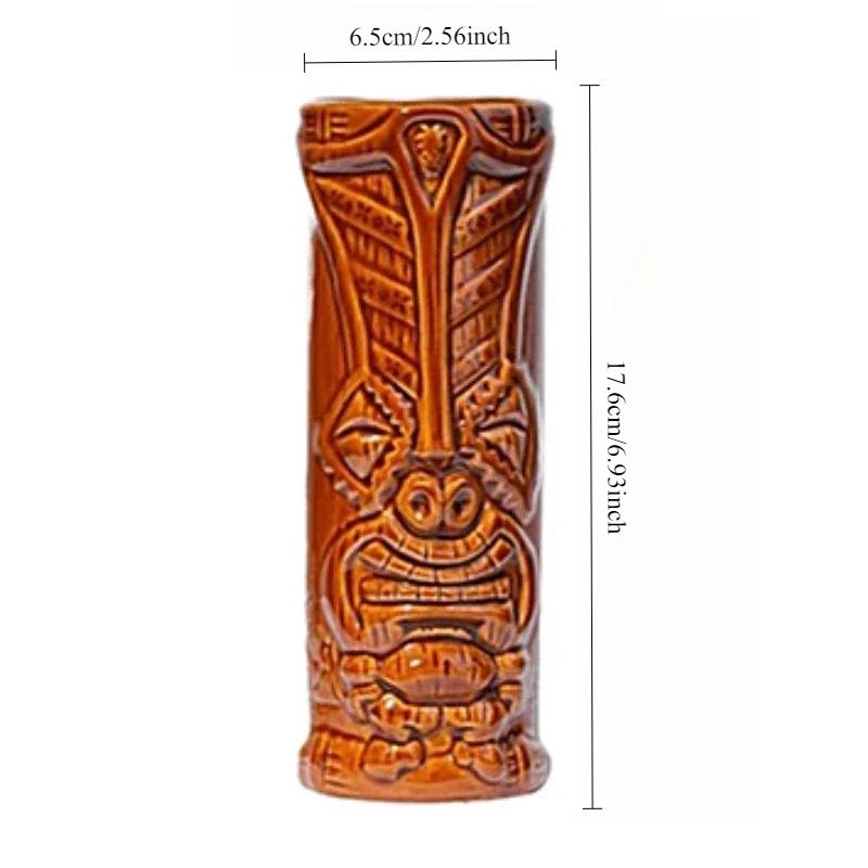 Personality Easter Island Mugs Hawaii Cocktail Glass Martini Ceramic Mugs Party Creative Tiki Bar Mug Home Decor Halloween Gift