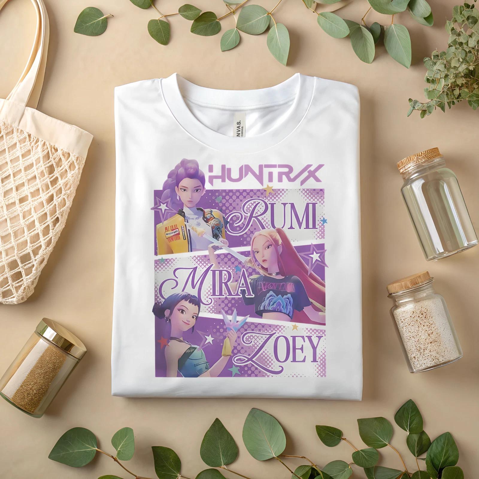 

HUNTRX Anime Girl Graphic TShirt A167 XL