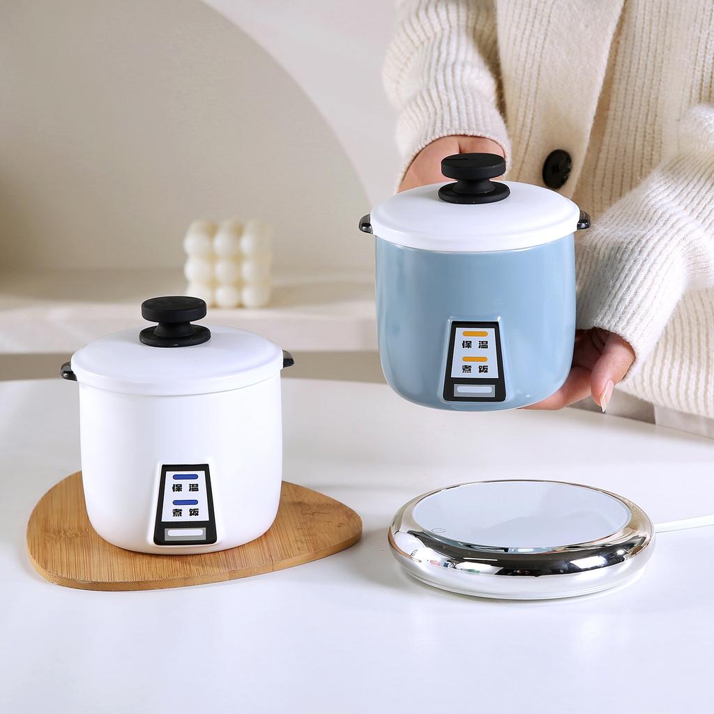 Rice cooker cup, mug with lid, bizarre birthday gift, design water cup for male and female friends and sisters
