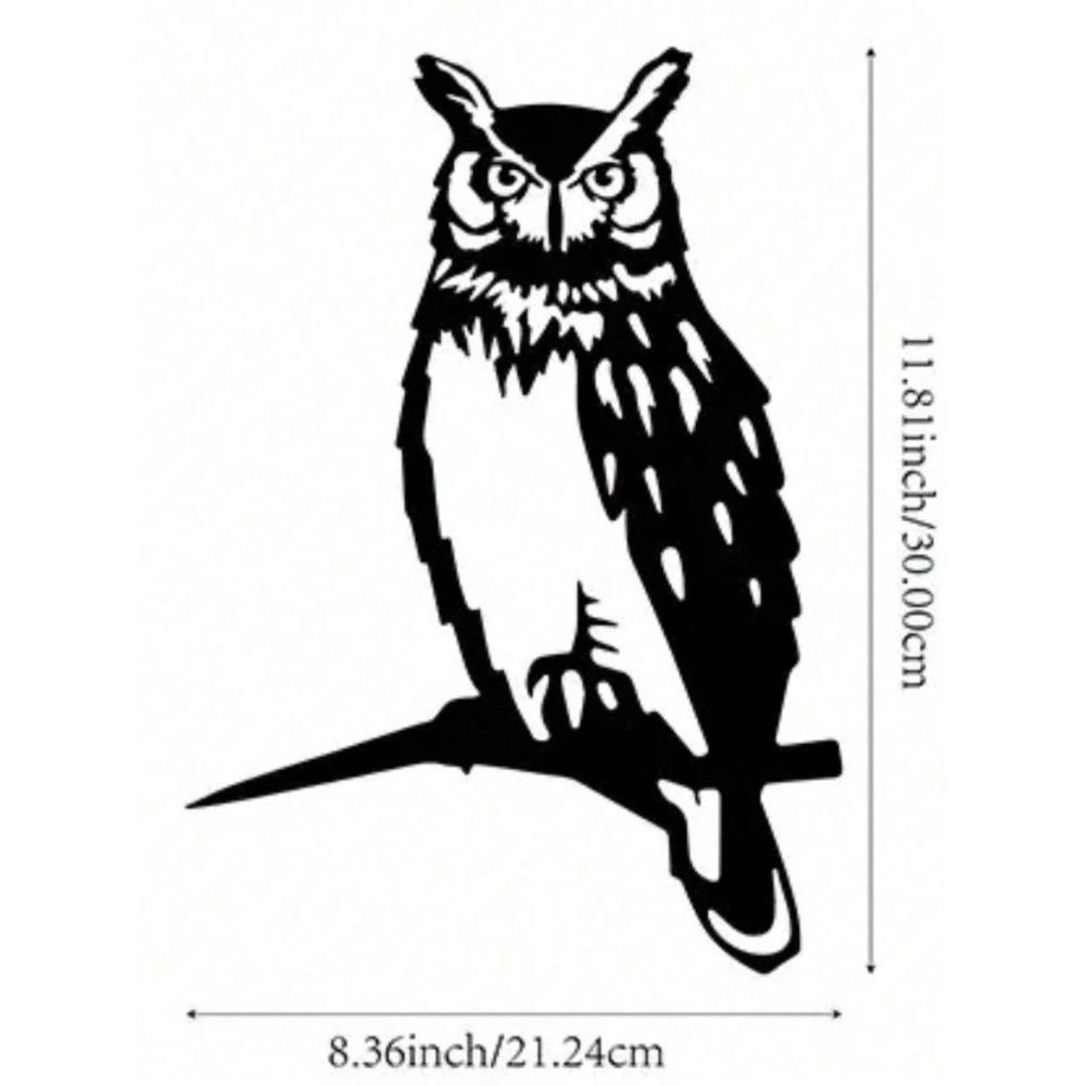 

Vintage Metal Owl Garden Sculpture, Rustic Outdoor Statue, Weather-Resistant Patio Yard Art, Wildlife Decor for Porch Lawn TY53054-0 різнокольоровий